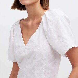 Madewell Darted V-Neck Top in Floral